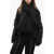 Jil Sander Quilted Down Jacket With Padded Scarf Black