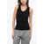 Jil Sander Wool-Blended Stretchy Tank Top Black