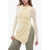 Jil Sander Wool Long Sweater With Asymmetric Hem White