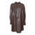 ANTONELLI FIRENZE LEATHER DRESS Brown