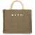 Marni Raffia Effect Fabric Small Tote Bag GREEN