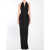 Saint Laurent Halter V Long Dress BLACK