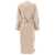 Brunello Cucinelli Brunello Cucinelli Hand-Crafted Coat In Cashmere Double Beaver Cloth With Monili Beige