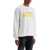 DSQUARED2 White Cotton Sweatshirt With Distinctive Yellow Logo WHITE