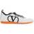 Valentino Garavani Sneaker In White Polyurethane With High Breathability And Hook-And-Loop Closure BIANCO/GRIGIO/NERO MATT/PUMPKIN