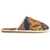 Valentino Garavani Multicolor Floral Cotton Slide Slippers For Home And Short Outings PRINT DIS.I24398/IVORY/IVORY