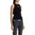 Diesel Black Sleeveless Top In Viscose With Embroidered Logo DEEP/BLACK