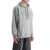 Diesel Men's Grey Cotton Hoodie With Kangaroo Pocket MEDIUM/GREY