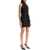 ROTATE Birger Christensen Black Floral Recycled Polyester Mini Dress BLACK