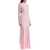 ROTATE Birger Christensen Long Pink Lace Dress With Open Back For Special Occasions FAIRY TALE