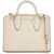 STRATHBERRY Mini Handbag In Beige Leather With Removable Shoulder Strap VANILLA