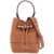 STRATHBERRY Tan Leather Bucket Bag With Adjustable Strap TAN