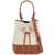 STRATHBERRY Beige Calfskin Bag With Short Handle And Shoulder Strap VANILLA/TAN - VANILLA STITCH