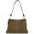 STRATHBERRY Khaki Leather Hobo Bag With Adjustable Strap KHAKI