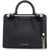 STRATHBERRY Mini Tote In Black Calfskin With Removable Shoulder Strap BLACK