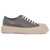 Marni Pablo Leather Sneakers In Seven NEUTRAL GREY