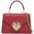 Dolce & Gabbana Red Poppy Leather Shoulder And Crossbody Bag With Heart Motif ROSSO PAPAVERO