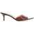 Gianvito Rossi Brown Glossy Tpu Sandals With Stiletto Heel BROWN+BROWN