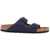 Birkenstock Dark Blue Arizona Sandals In Birkoflor With Cork Sole BLUE