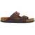 Birkenstock Classic Habana Leather Arizona Slippers With Cork And Rubber Sole HABANA