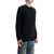 Golden Goose Men's Black Merino Wool Crew Neck Sweater BLACK