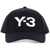 Y-3 Black Cotton 6-Panel Cap BLACK