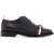 Thom Browne Elegant Wholecut Shoes In Black Calfskin With Rwb Bow BLACK