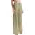 CHRISTOPHER ESBER Wide Leg Green Linseed Cotton Trousers LINSEED