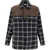 Alexander McQueen Plaid Shirt BLACK-IVORY/BROWN