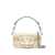 Valentino Garavani Valentino Garavani Locò Toile Iconographe Straw Small Shoulder Bag WHITE