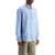 MAISON KITSUNÉ Light Blue Casual Cotton Shirt With Print LIGHT BLUE/GREEN