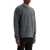 MAISON KITSUNÉ Ranger Green Wool And Viscose Sweater With Fox Patch MEDIUM GREY MELANGE