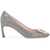 Roger Vivier Gray Calfskin Pumps With Golden Buckle And 7Cm Stiletto Heel SHADOW