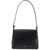 A.P.C. Minimalist Black Leather Women's Bag With Shoulder Strap And Flap Closure LZZ BLACK