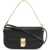 A.P.C. Elegant Black Leather Clutch With Shoulder Strap And Gold Chain LZZ BLACK