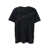 Balmain Black T-Shirt With Logo Lettering On The Front In Cotton Man Black