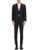 Hugo Boss Slim Fit Wool Blend Suit With Micro Pattern BLACK