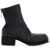 GUIDI Black Horse Leather Boots With Side Zip And Metal Insert BLACK