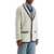 Valentino Garavani Men's Cotton And Wool Jacket In Butter Color With Shawl Collar BURRO/INDACO