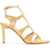 Tom Ford Light Bronze Leather Sandals With Adjustable Straps And Medium Heel LIGHT BRONZE