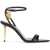 Tom Ford Black Goat Leather Sandals With 10 Cm Stiletto Heel And Ankle Strap BLACK