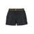 Versace Black Swimsuit Shorts With Greca Detail In Tech Fabric Man Black