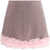 Self-Portrait Crystal Miniskirt PINK