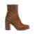 Stuart Weitzman Bootie 'Bethenny 80 Zip' Brown