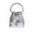 Jimmy Choo Jimmy choo bon bon bucket in silver metallic leather Silver