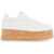 Valentino Garavani Sneaker With Cork Sole And White Leather Perforated Details BIANCO/BIANCO/BIANCO/NATURALE-BIANCO