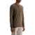 Tom Ford Henley T-Shirt Ivory In Cotton And Microfiber Ribbed GREEN MOSS