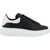 Alexander McQueen Leather Sneakers BLACK/WHITE