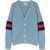 Gucci J L/S Cardigan Co Rib And Links BLUE