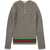 Gucci J L/S Crew Neck Wo Rib St/Grey/ Green/Red MULTICOLOUR